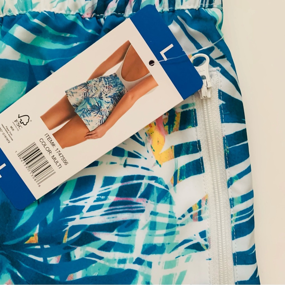 Ocean Pacific OP Shorts NWT Board Swim Shorts Tropical Print Size Large - Picture 6 of 7